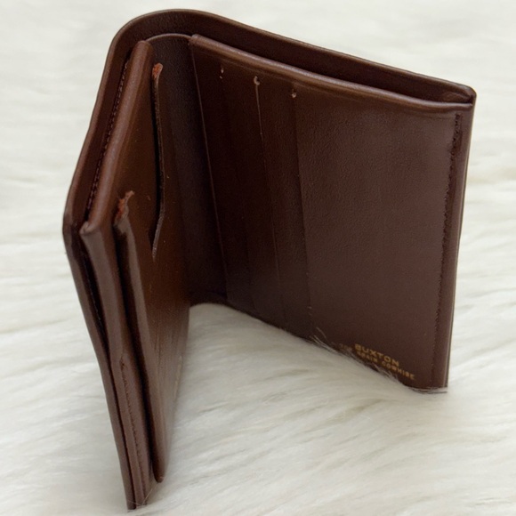 BUXTON BROWN LEATHER BI FOLD WALLET - Picture 6 of 14